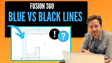 Blue versus Black Lines in Fusion 360 (Sketching Best Practice)