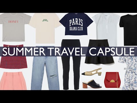 11 Pieces, 29 Outfits: Summer Travel Capsule In A Carry-On Suitcase