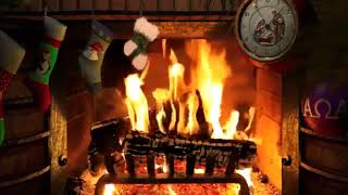 Успокаивающий камин , fireplace , музыка , christmas music , новогодняя атмосфера