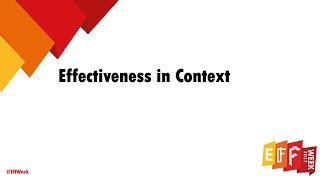 Effectiveness in Context - EffWeek 2017 - Effectiveness Week - IPA