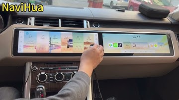 Range Rover Sport 12.3 Inch Dual Screen Android Car Radio + Copilot Screen