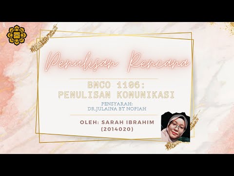 BMCO 1106: PENULISAN RENCANA