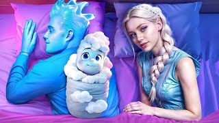 Dondurulmuş Elsa Prenses Ailesi! Komik Okul Tüyoları ve Komik Anlar! Nasıl Dondurulmuş Elsa Olunur?