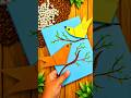 easy paper craft ideas/chidiya craft #craft #papercraft #chidiya #kids #diy #art #shorts #viral