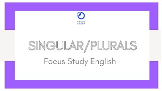 Singular and plurals