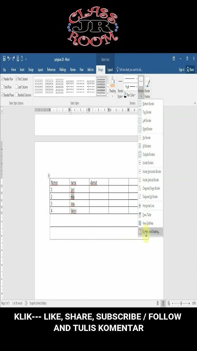 how-to-change-table-row-color-in-ms-word-cara-mengubah-warna-baris