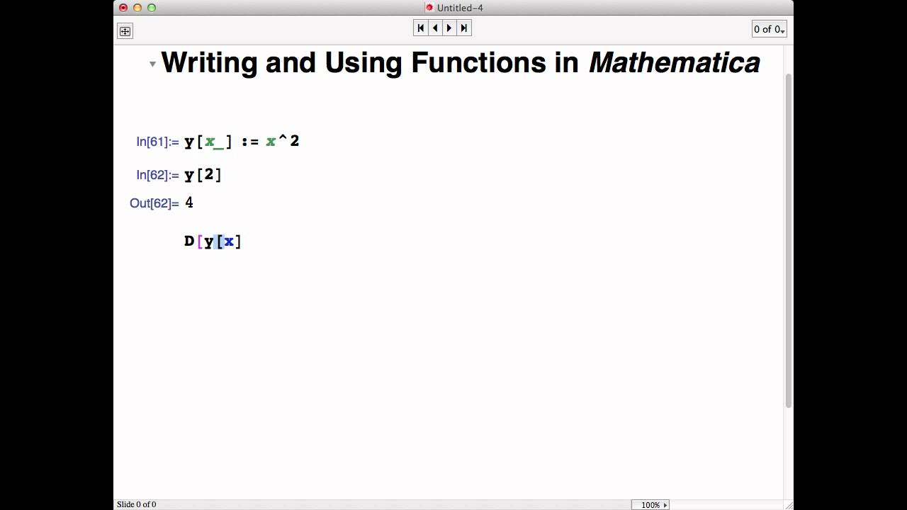 Writing and using your own functions in Mathematica