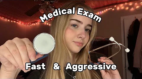 ASMR Full Cranial Nerve Exam+Check up! (fast and aggressive, mouth sounds, follow my instructions)