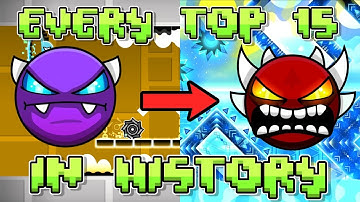 The History Of Geometry Dashes Top 15 Hardest Levels (2013-2024)