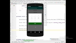 31. Android Tutorial: part 2: Date & Time Picker - how to make a time picker