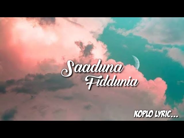 Sa'duna Fiddunia Lyrics || versi koplo || sholawat merdu class=