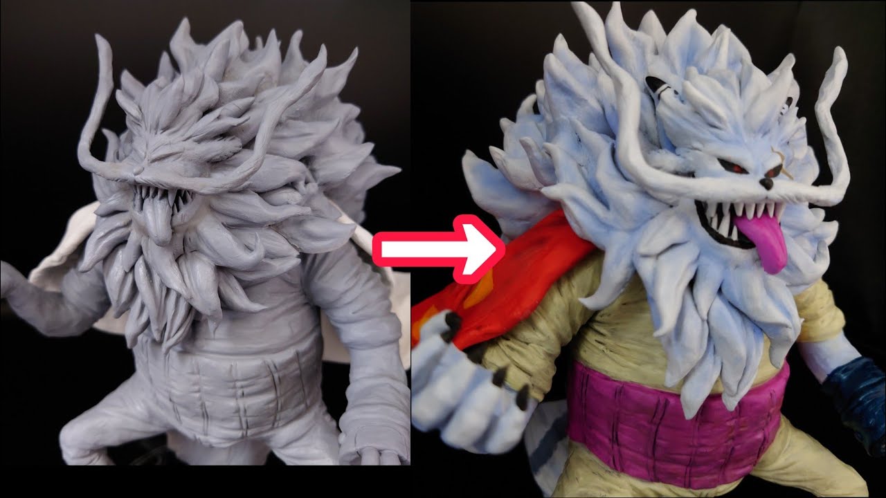 ミンク族 ネコマムシ 月の獅子スーロンのフィギュアを作ってみた ワンピース One Piece Sculpting Mink Sulong Nekomamushi Clay Figure Youtube