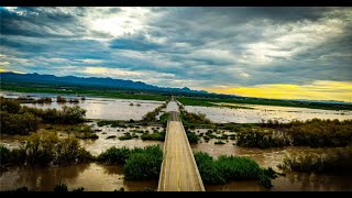 Gila River flooding in Eden 8 24 22