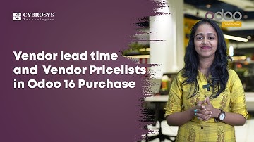 Vendor Lead Time & Vendor Pricelists in Odoo 16 Purchase | Odoo 16 Functional Videos