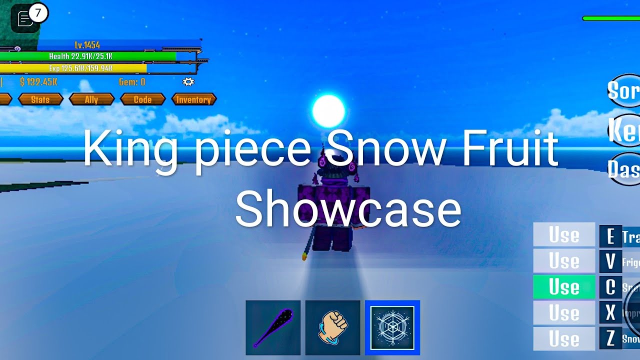 king piece Snow fruit showcase