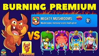 GOLD BOOSTER LIL DRAGON BURNING PREMIUM BOOSTERS | Match Masters Mighty Mushrooms + Super Sprint