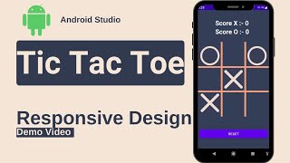 Tic tac toe in android studio screenshot 1