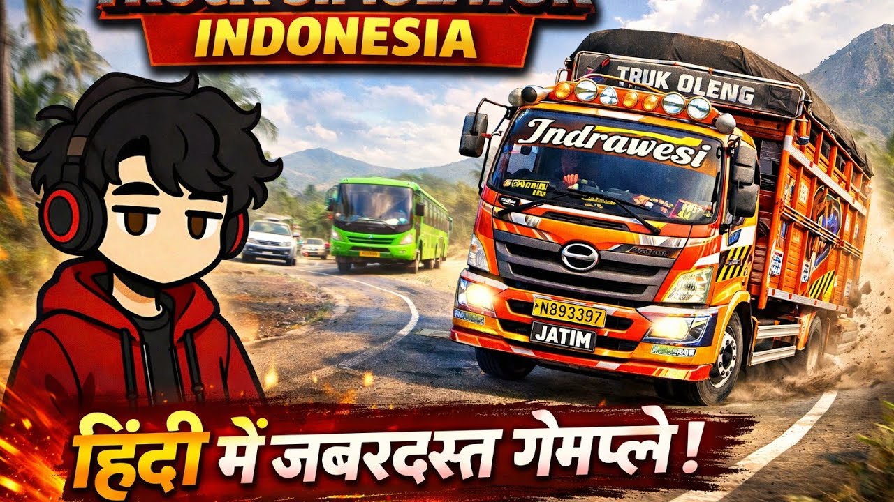 Truck Simulator Indonesia Hindi Gameplay 🚛 | Realistic Truck Driving Game | Long Video