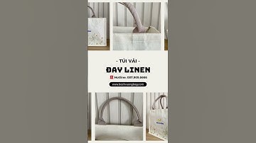 Túi vải đay linen - Quà tặng doanh nghiệp hot nhất năm 2025#bachvuong #bachvuongbag #tuivaiday