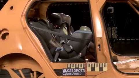 Cybex Aton краш-тест, фронтальный удар