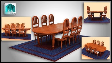 Autodesk Maya-Table Speed Modeling in Maya 2018