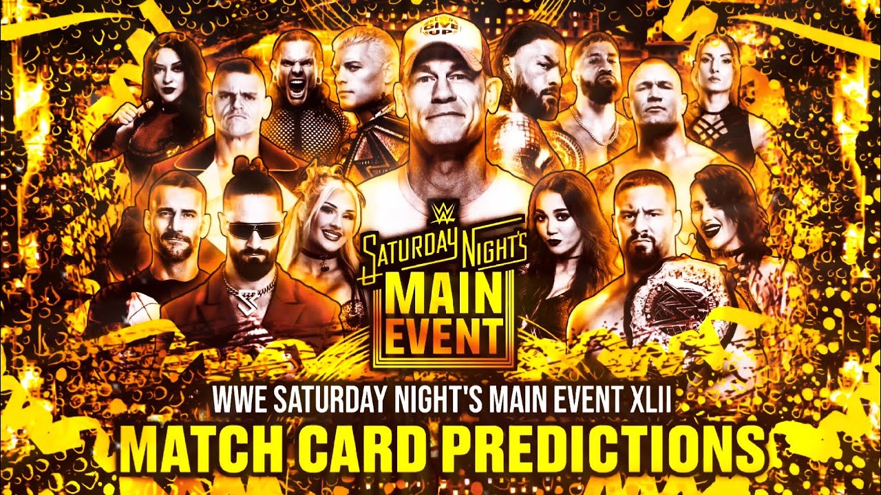 WWE Saturday Night's Main Event XLII Match Card Predictions - YouTube