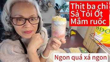 Thịt ba chỉ xào ruốc sả ớt, hao cơm quá | Ánh Nguyệt cuộc sống Hà Lan