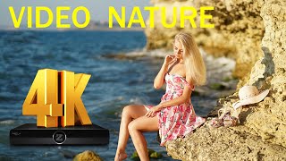 Природа,Пляж,Море И Красивых Девушек,В Хорошем 4K Качестве Релакс Видео #Красивыедевушки#4К#Природа#