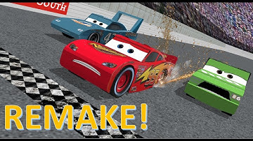 Dinoco 400 Final Lap Remake - Sketchup Animation