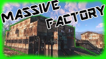 Fallout 4 - Massive Factory Build with Three Story Conveyor Belt System