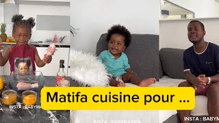 🤔A votre avis elle cuisine pour qui ?/ Who does she cook for? #babymatifa #matifa #cuisine #cooking