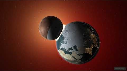 Mars Collision with Earth (Universe Sandbox 2)