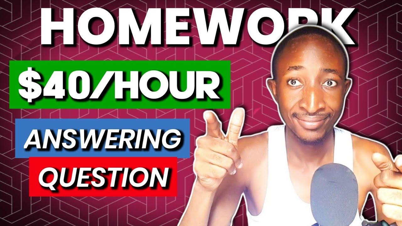 Earn $40/Hour Answering Study Questions on this Site—Step-by-Step ...