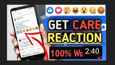 how to get that new reaction on facebook (care reaction)