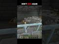Don't Mess Again 💀 || Minecraft || #minecraft #shorts #gaming