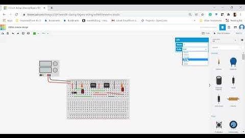 CMOS Inverter Design and Simulation (in TinkerCAD)