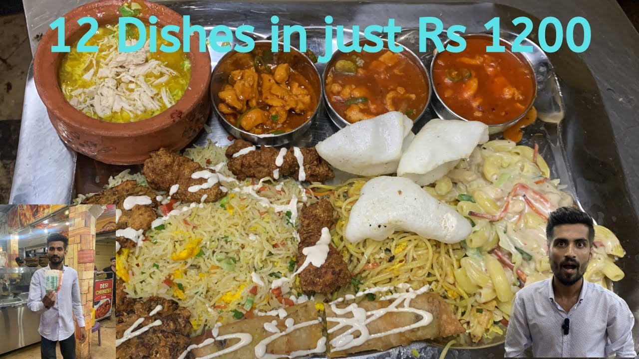 Most Famous Chinese Platter 12 dishes in just Rs 1200 Karachi street Food best platter In