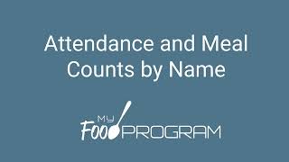 Taking Attendance and Meal Counts on the Same Screen using the Web App screenshot 2