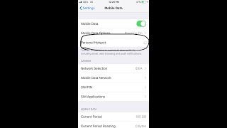 Personal Hotspot Hide & Unhide for Apple iPhone