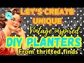 Jaw dropping  summer diy planters  you can make with items in your craft stash or thrifted junk