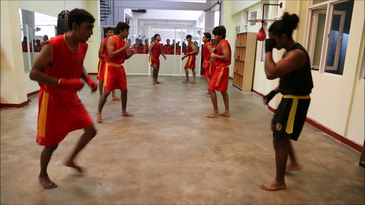 Sanda Training   Srilanka National Wushu Academy