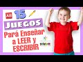 🅰️🆎 Como enseñar a LEER y ESCRIBIR a un NIÑO - 15 juegos DIVERTIDOS