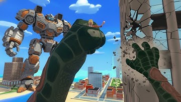Becoming a Virtual Reality KAIJU and Fighting Giant Robots
