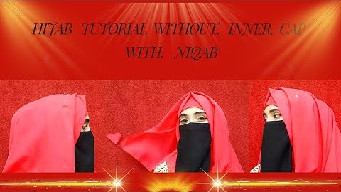 easy hijab tutorial without inner cap with niqab || easy hijab tutorial || by hannah shah