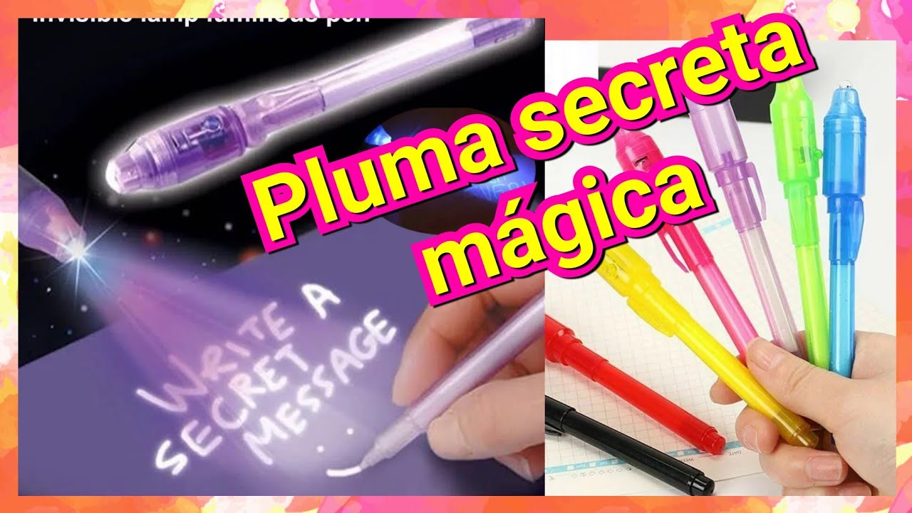 Boligrafos Magicos! Tinta invisible 👀 ⚠️/ Invisible ink pens - YouTube