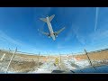 360 Planes flies low over car at Pearson Airport in