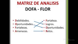 MATRIZ DOFA  FLOR