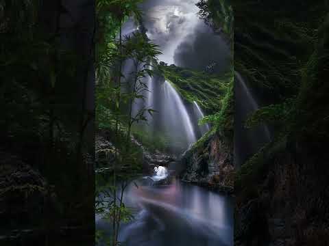 Nature video water sound!!😊staus and Relaxation video!!🔥full screen video!!❤