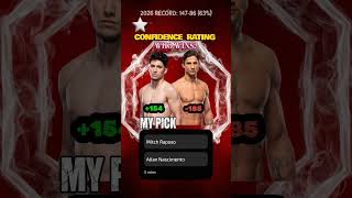 UFC Mitch Raposo vs. Allan Nascimento Quick Fight Pick #ufc #shorts