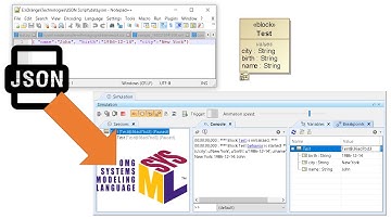 Load Data from JSON File in SysML Simulation